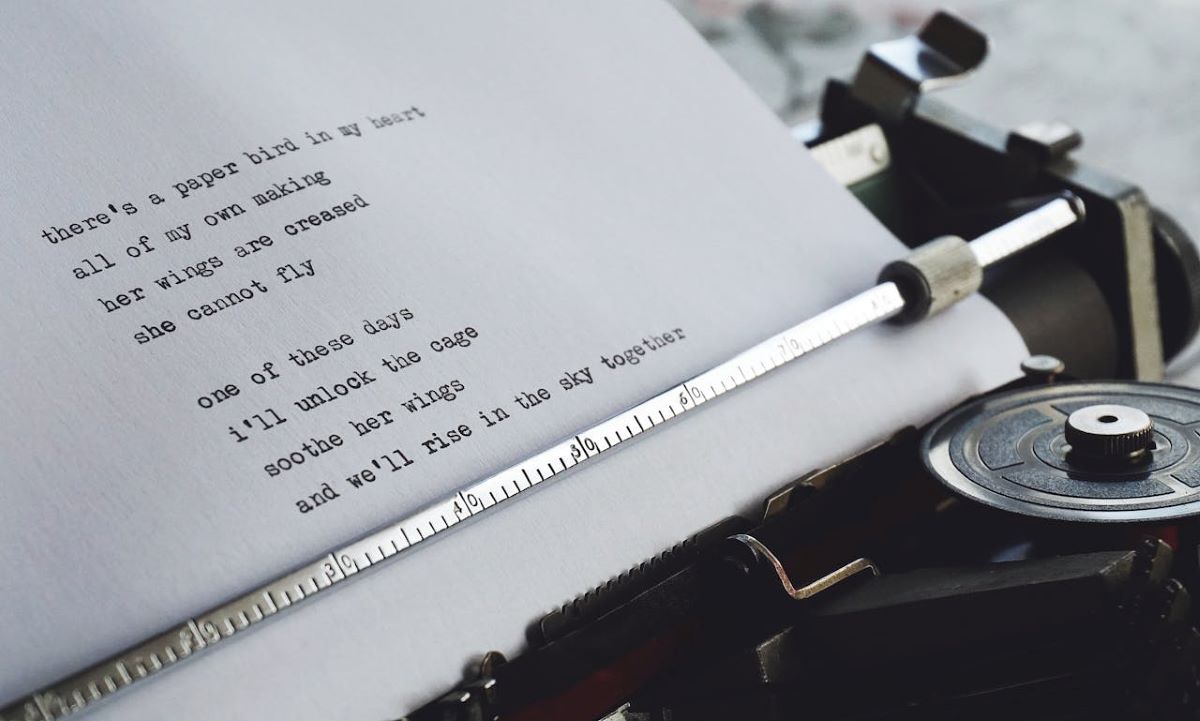 poem in typewriter why everyone should read poems
