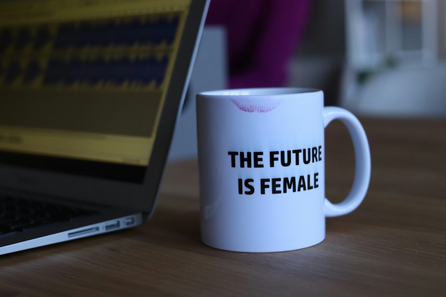 a photo of the words “the future is female” capturing the significance of women in society